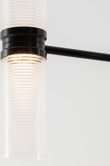 Zephyr Linear LED pendel svart lengde 160 cm Artemide Stue Design Aluminium Med flere lyskilder
