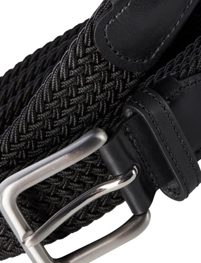 Jack & Jones Jacspring Woven Belt Noos - Black - 80
