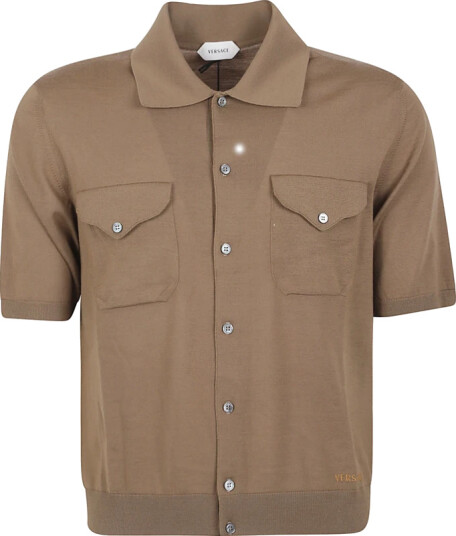 Versace Herre Skjorter Brun M,