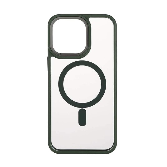 ONSALA Back Bumper Clear Case MagSerie iPhone 15 Pro Max Clear Case Grønn Bumper