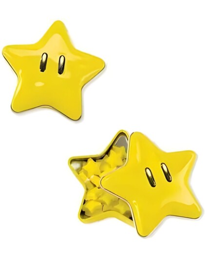 Nintendo Super Mario Star Candy Tin Små Sukkertøy i Tinboks 17 g