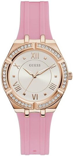 Guess Dameklokke GW0034L3 Cosmo Sølvfarget/Gummi Ø36 mm