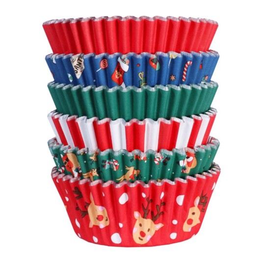 Julecupcakeformer Med Folie