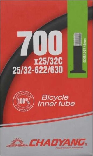 Chaoyang Slange 700×25-32 autoventil 48mm Chaoyang Slange 700×25-32 autoventil 48mm