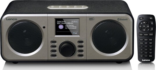 Lenco DAR-030 DAB+ Radio med Bluetooth, Klokkeradio, Svart Lenco DAR-030 DAB+ Radio med Bluetooth, Klokkeradio, Svart