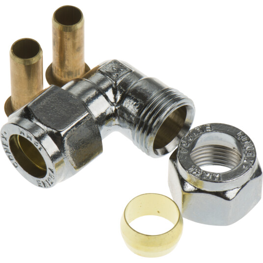 FIX-PRO VINKEL 12MM TIL PEX-RØR FORKROMMET
