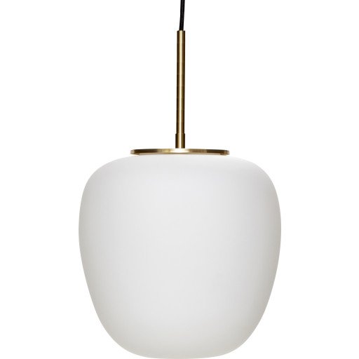 Hübsch - Muse Pendel Ø25 Opal/Brass Hübsch - Muse Pendel Ø25 Opal/Brass