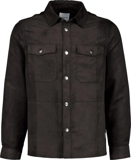 Lindbergh Micro Suede Overshirt BLACK S Lindbergh Micro Suede Overshirt BLACK S