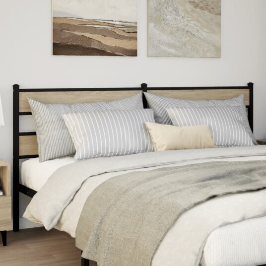 Hodegavl sonoma eik 200 cm jern og konstruert tre 8721158377296