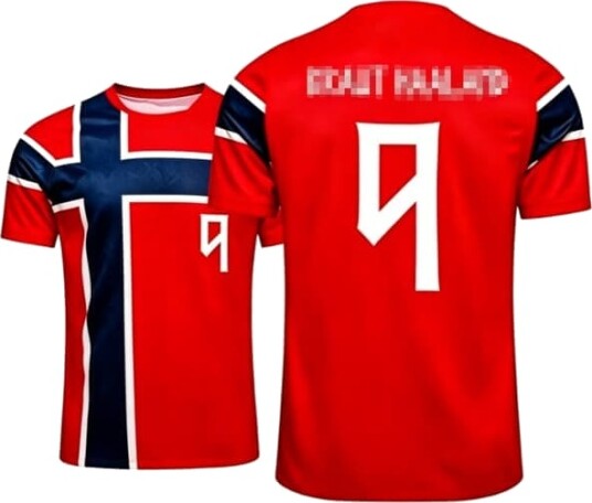 2026 2027 VM Norge Drakt Hjemmedrakt Fotballsett for Voksne og Barn Nr.9 Haaland Adult XL(180 190cm) 2026 2027 VM Norge Drakt Hjemmedrakt Fotballsett for Voksne og Barn Nr.9 Haaland Adult XL(180 190cm)