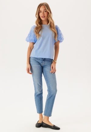 VILA Visimonia O-neck S/S TOP TOP T Kentucky Blue M