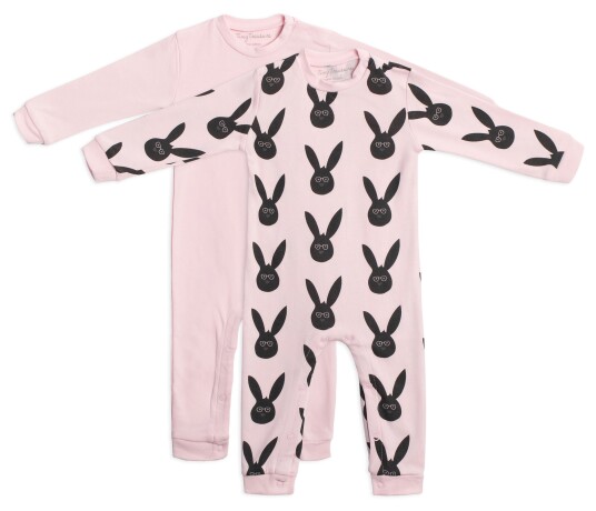 Tiny Treasure Maxime Jumpsuit 2-pack Pink 62 Tiny Treasure Maxime Jumpsuit 2-pack Pink 62