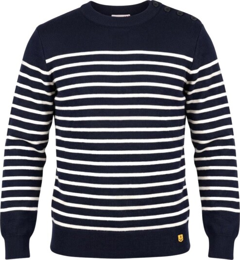 Armor Lux Striped Mariner Sweater "Molène" - Navy - XXL