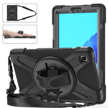Samsung Galaxy Tab A7 Lite Heavy Duty 360 Deksel med Håndrem Svart
