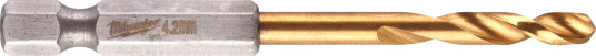 Milwaukee 4,2 mm HSS-G Titan Metallbor for Elektroverktøy