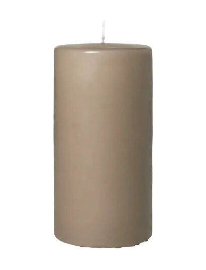 Broste Copenhagen Church Pillar Candle - Beige - H:20CM