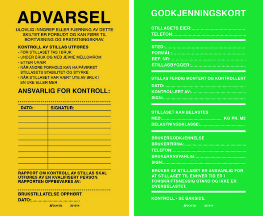 Herd Stillaskilt 2sidig grønn gul