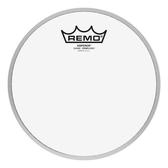 Remo Be-0308-Mp- Emperor Clear Crimplock Tenor Drumhead, 8"