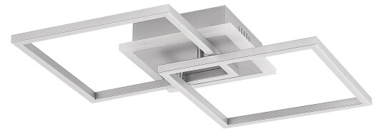 Lindby LED-taklampe Fjardo CCT kvadrat, sølv Lindby LED-taklampe Fjardo CCT kvadrat, sølv