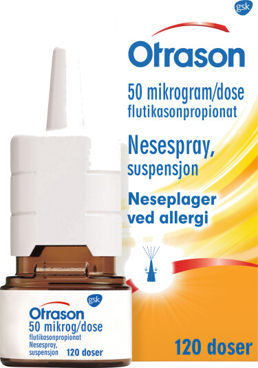 Otrason nesespray 50mcg/dose 120 doser Otrason nesespray 50mcg/dose 120 doser