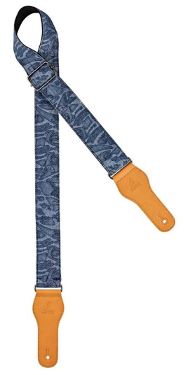 Ortega Guitars Ortega Ocs-350 Guitar Strap Spring Series, Blå Jean