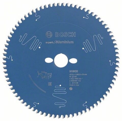 Bosch 254mm Sirkelsagblad Expert for Aluminium, 80 Tenner