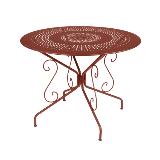 Fermob Montmartre Table 96 cm Red Ochre 20