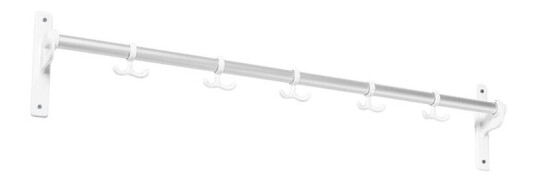 Essem Design Nostalgi knaggrekke Aluminium, hvitt stativ