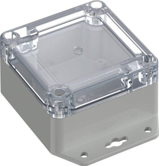Tru Components TC 13865228 106,5 × 76,5 × 45 mm Polykarbonat Lysegrå