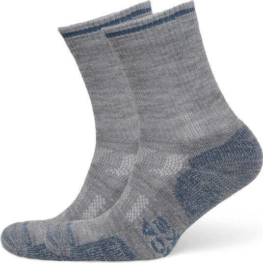 Alpacasocks&Co Outdoor Merino Crew 1 Pack ARGENTO/AZAFATA/GRIS CLARO 39 42