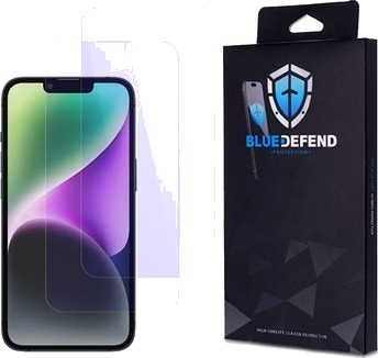 BlueDefend Anti-Blue Light Skjermbeskyttere Beskyttelsesglass iPhone 14/16e 2 stk.