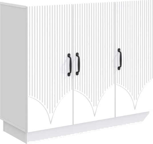 Serviesskap Hvit 89 x 34,5 x 77 cm Konstruert tre Serviesskap Hvit 89 x 34,5 x 77 cm Konstruert tre