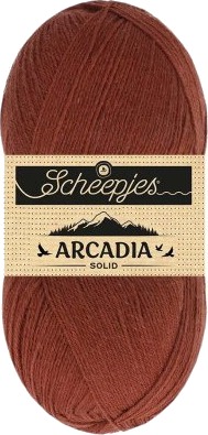 Scheepjes Arcadia Solid Garn 812 Mahogny