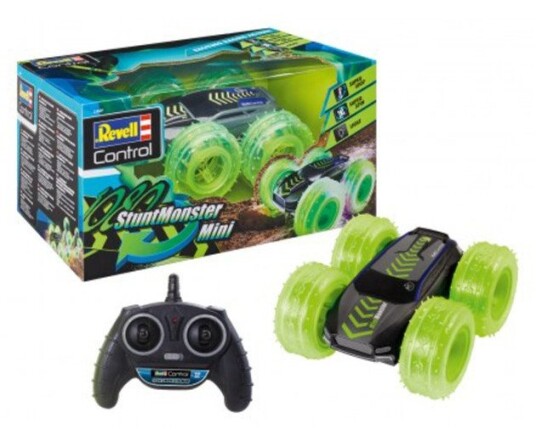 Revell 1080 RC Mini Stuntbil Med LED Luftdekk Grønn/Svart
