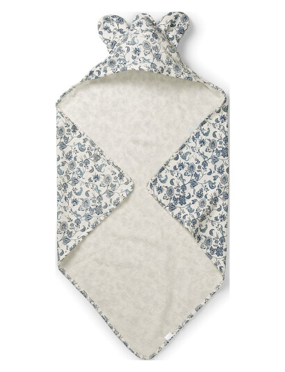 Elodie Details Hooded Towel - Garden Leo Toile - Blue - ONE SIZE Elodie Details Hooded Towel - Garden Leo Toile - Blue - ONE SIZE