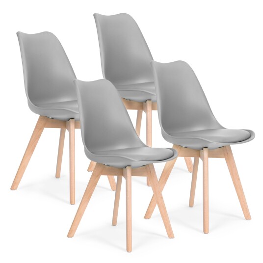 Stol sett med stoler til stue spisestue med pute ModernHome