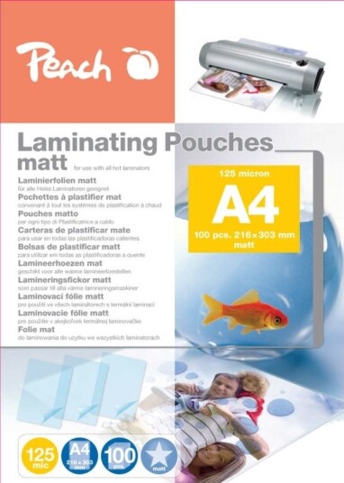 Peach 510621 Matt A4 216 Mm 303 Mm 100 Stykker