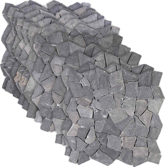 vidaXL Mosaic Fliser Mørkegrå 30 x 30 cm Marmor