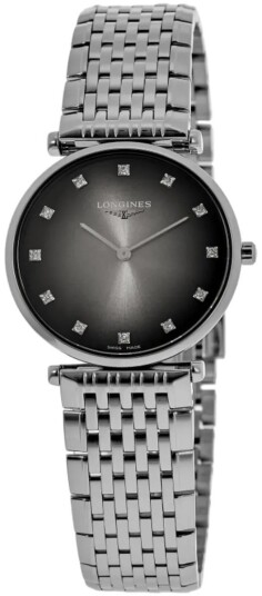 Longines Dameklokke L4.512.4.77.6 La Grande Classique De Grå/Stål