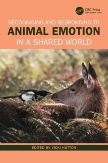 Recognising And Responding To Animal Emotion In A Shared World Av Vicki (Australian College Of Applied Psychology) Hutton