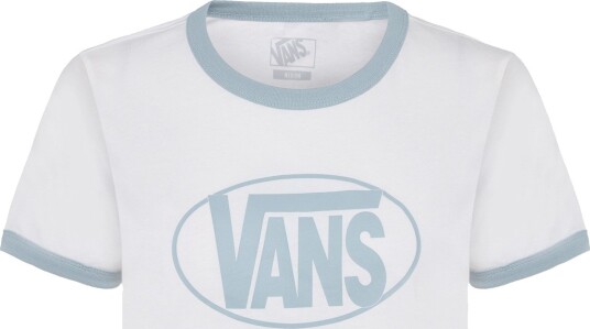 VANS Center Chest Ringer Ss Tee White S