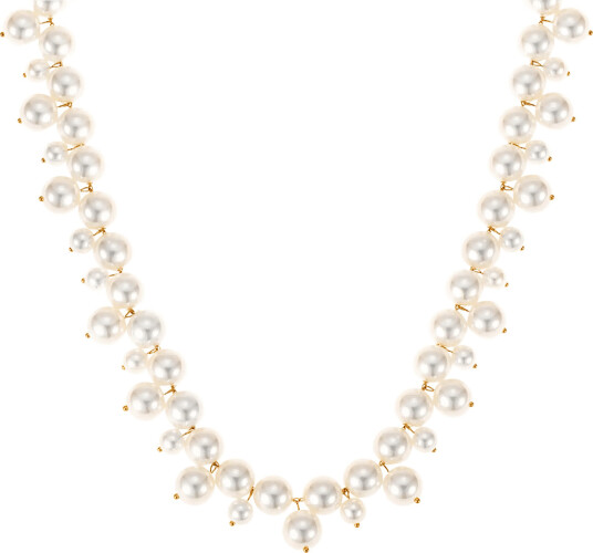 By Jolima Cloud Pearl Necklace Cream ONE SIZE 50 cm