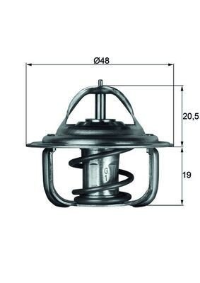 Termostat MAHLE ORIGINAL TX 1 71D Termostat MAHLE ORIGINAL TX 1 71D