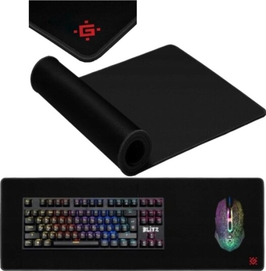 Defender Black XXL Gaming Musematte 680 × 240 × 5 mm 50006