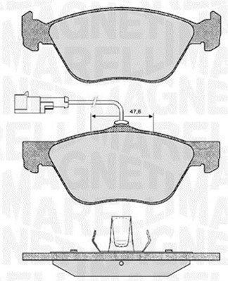 Bremseklosser MAGNETI MARELLI 363916060101 Bremseklosser MAGNETI MARELLI 363916060101