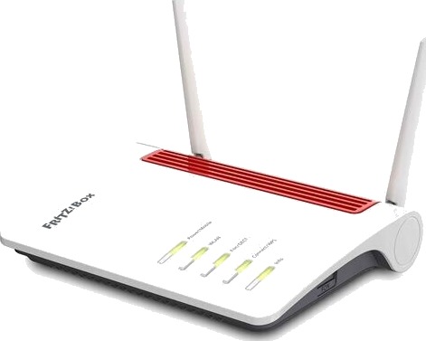AVM Fritz!Box 6850 LTE Trådløs Ruter med 4G, Wi-Fi 5, Gigabit Ethernet og Dobbelbånd Hvit
