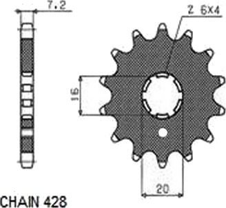Kjededrev SUNSTAR 203 13 Kjededrev SUNSTAR 203 13