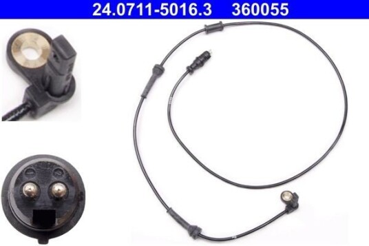 Sensor, ABS ATE 24.0711-5016.3