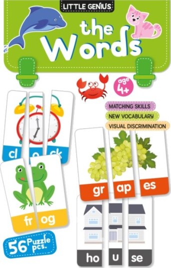 Little Genius Puzzles And Games: The Words Play And Learn First Words With 56 Fun And Colourful Puzzle Pieces Little Genius The Words