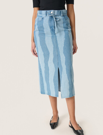 Soaked in Luxury Slmaisa Skirt - Blue - L